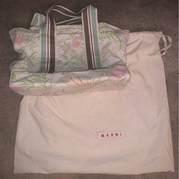 Marni floral canvas tote - Picture 6 of 9